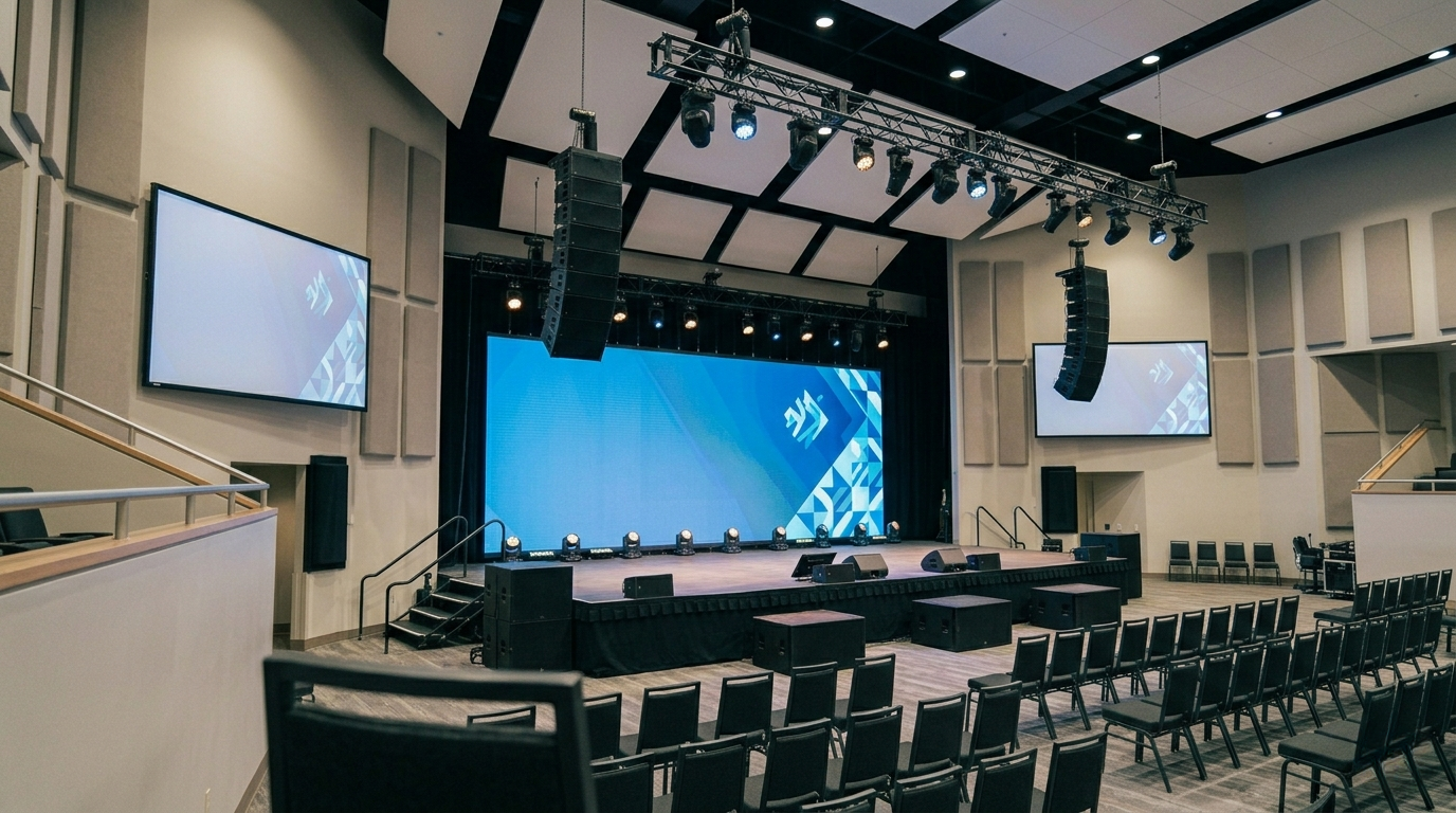 Pantalla LED a un event real